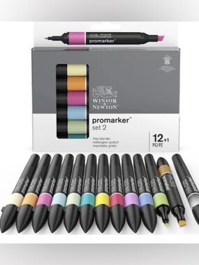 Winsor & Newton Promarker Set 1- Assorted (12+1)